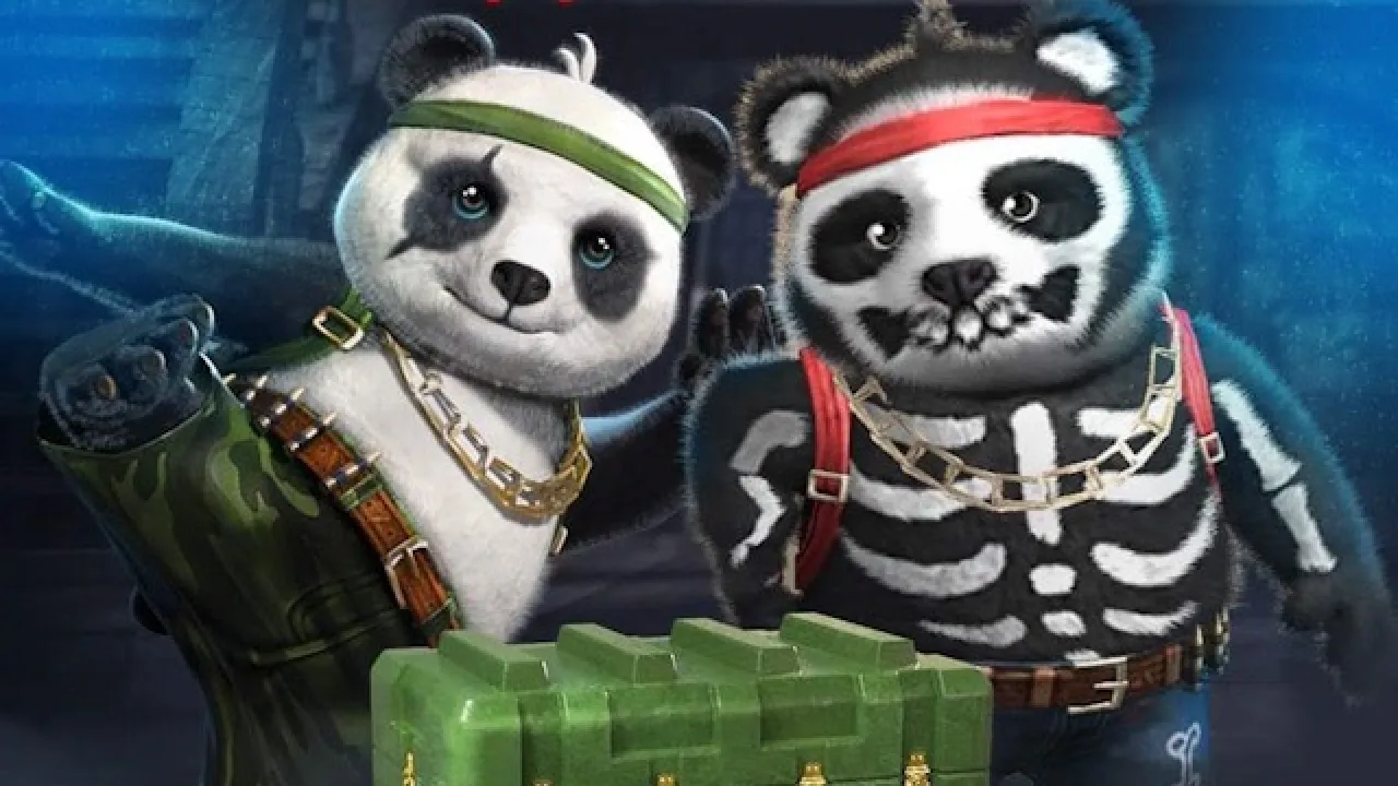Nova Skin do Panda Esqueleto em Free Fire