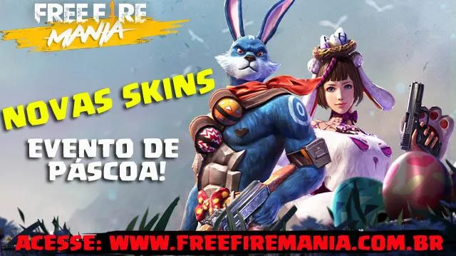 Novas Skins de Páscoa Chegando em 16/04 no Free Fire