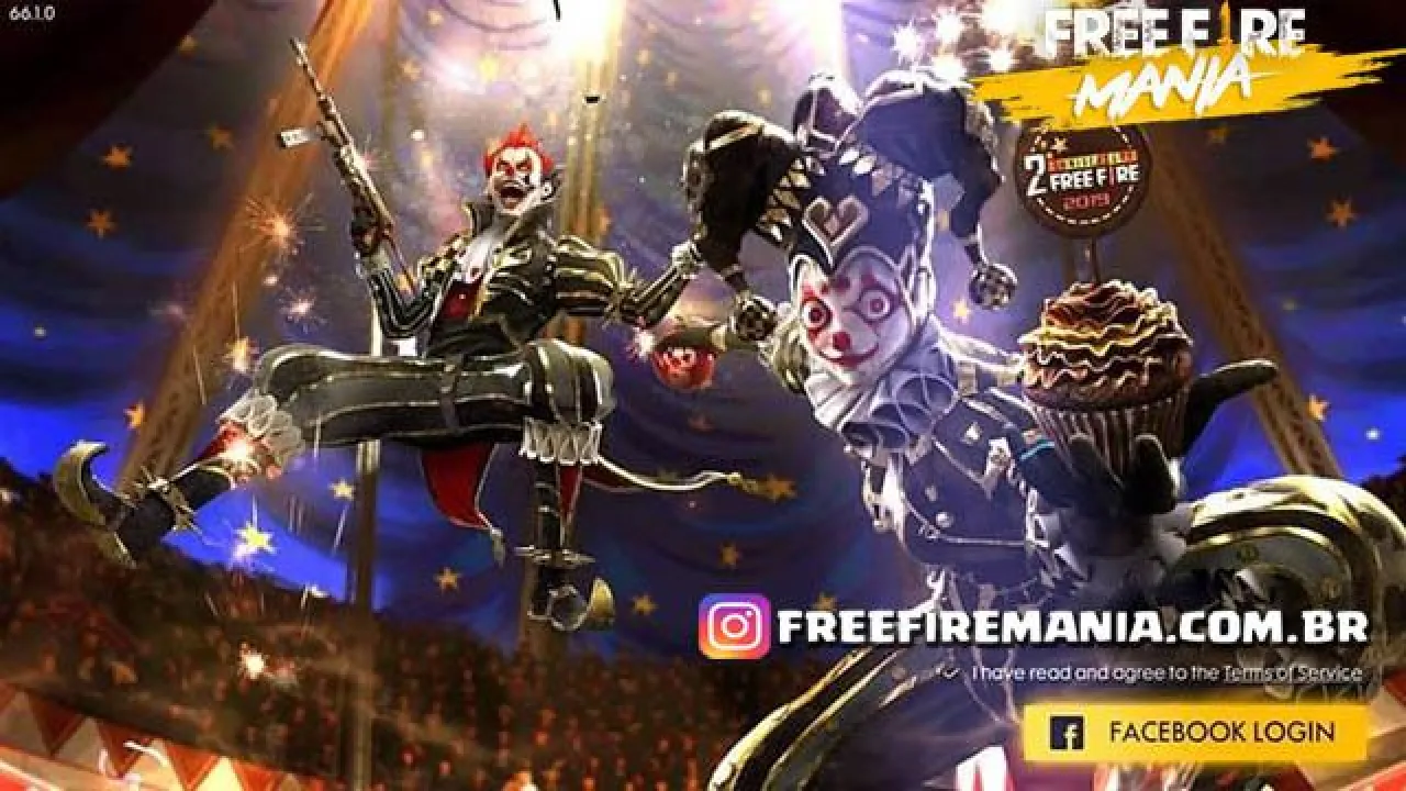 Novas Skins dos Palhaços no Free Fire - Atualização de Agosto