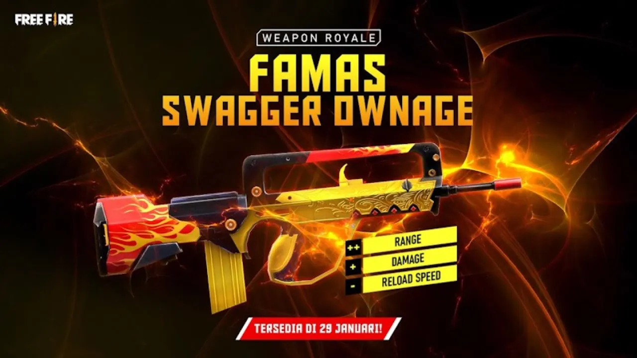 FAMAS Gabarola é o novo destaque do Arma Royale no Free Fire