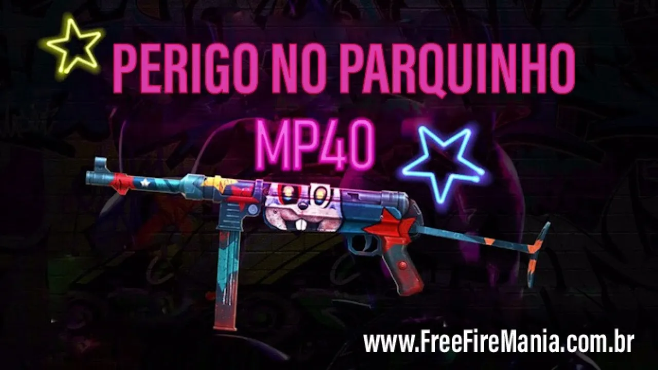 Skin MP40 Perigo no Parquinho Chega ao Arma Royale do Free Fire