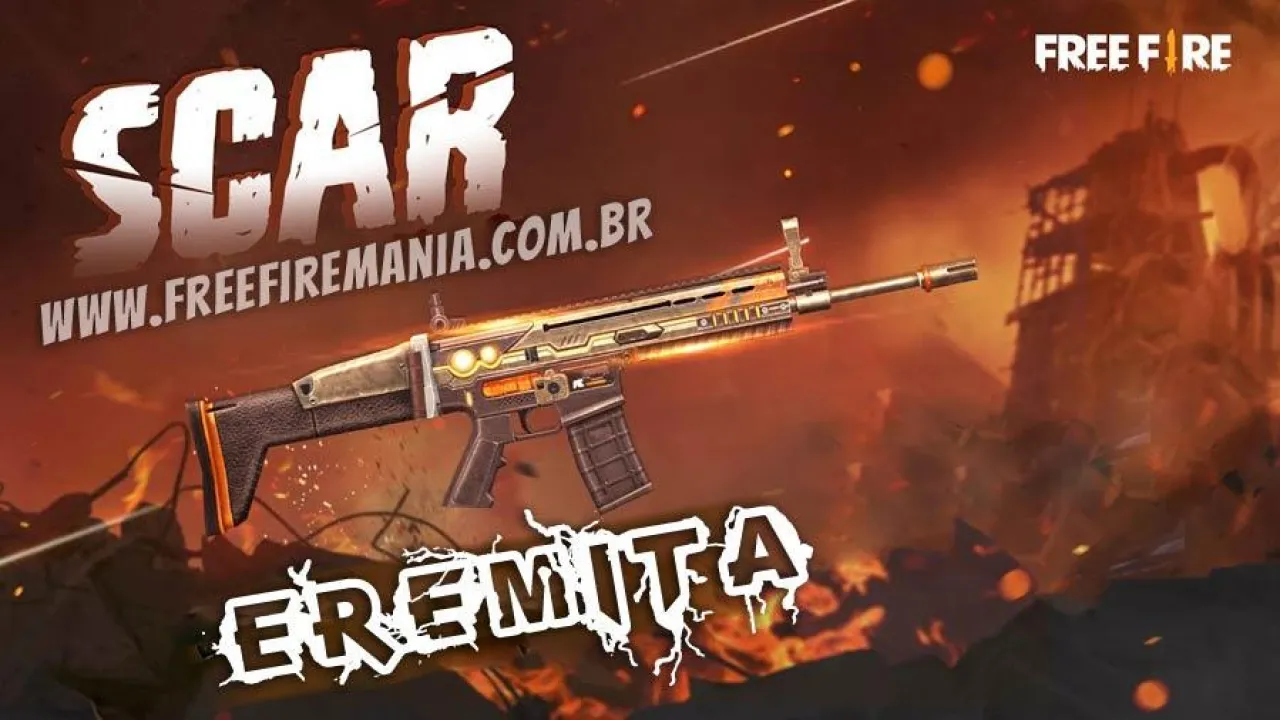 Novo Arma Royale da SCAR Eremita no Free Fire