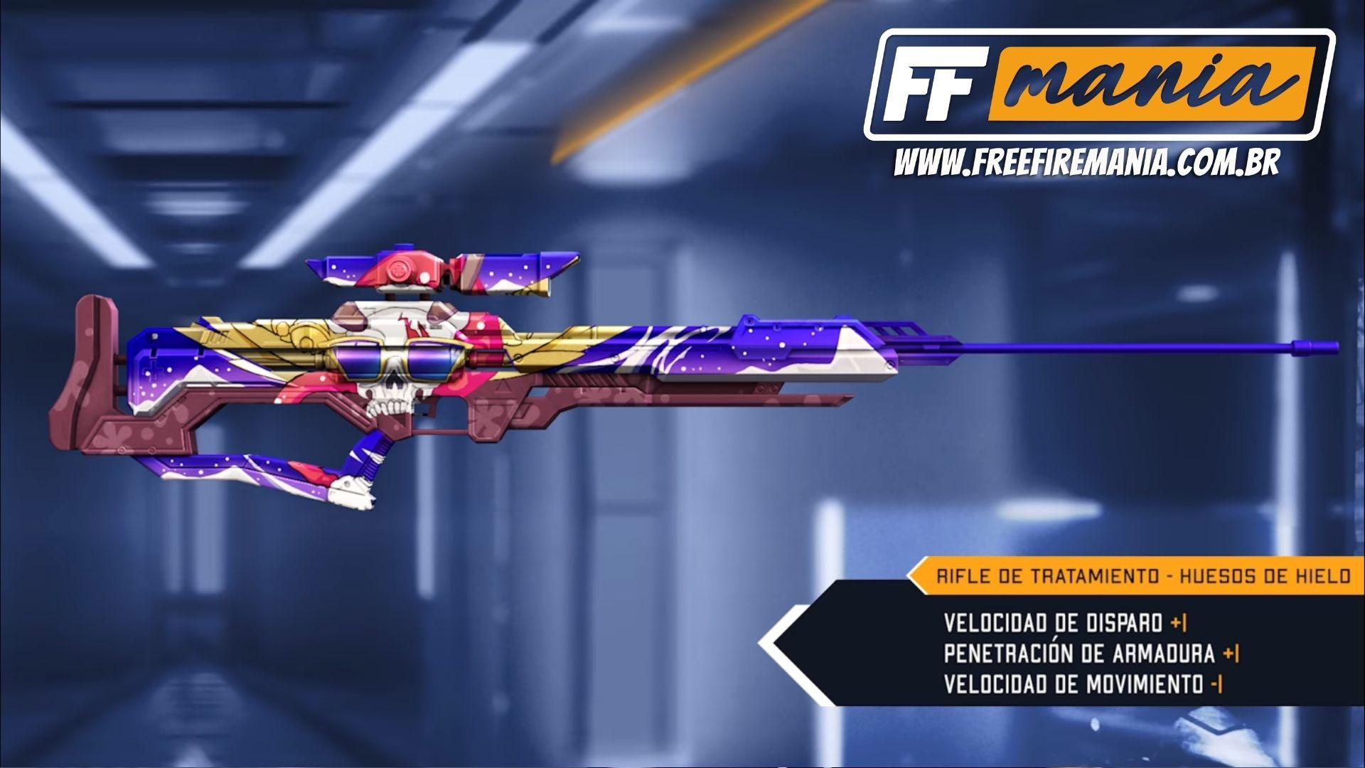 Nueva Arma Royale en Free Fire: se anuncia un aspecto inédito para el rifle de tratamiento