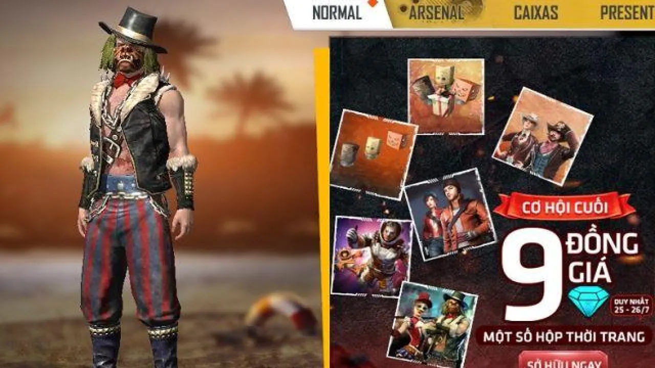 Compre Skins por Apenas 9 Diamantes no Free Fire