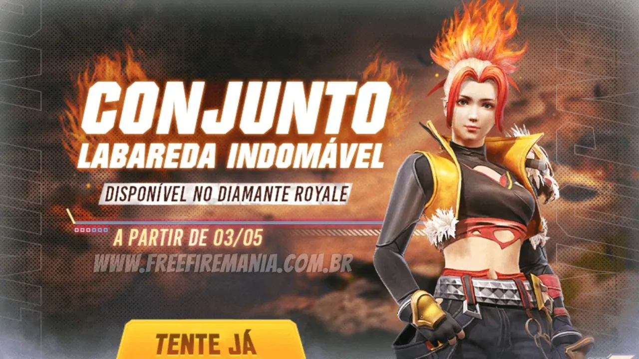 Novo Diamante Royale chega ao Free Fire com skin Labareda Indomável; confira!