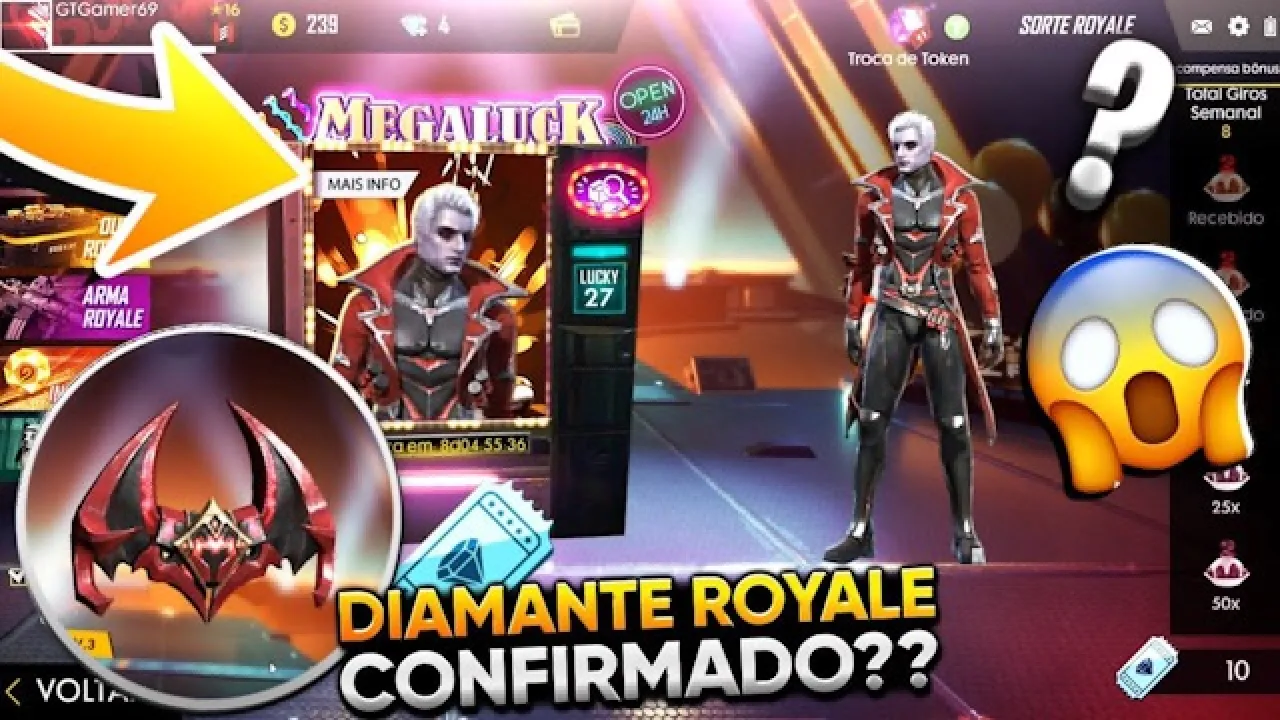 Novo Diamante Royale: Skins dos Vampiros Confirmadas no Free Fire