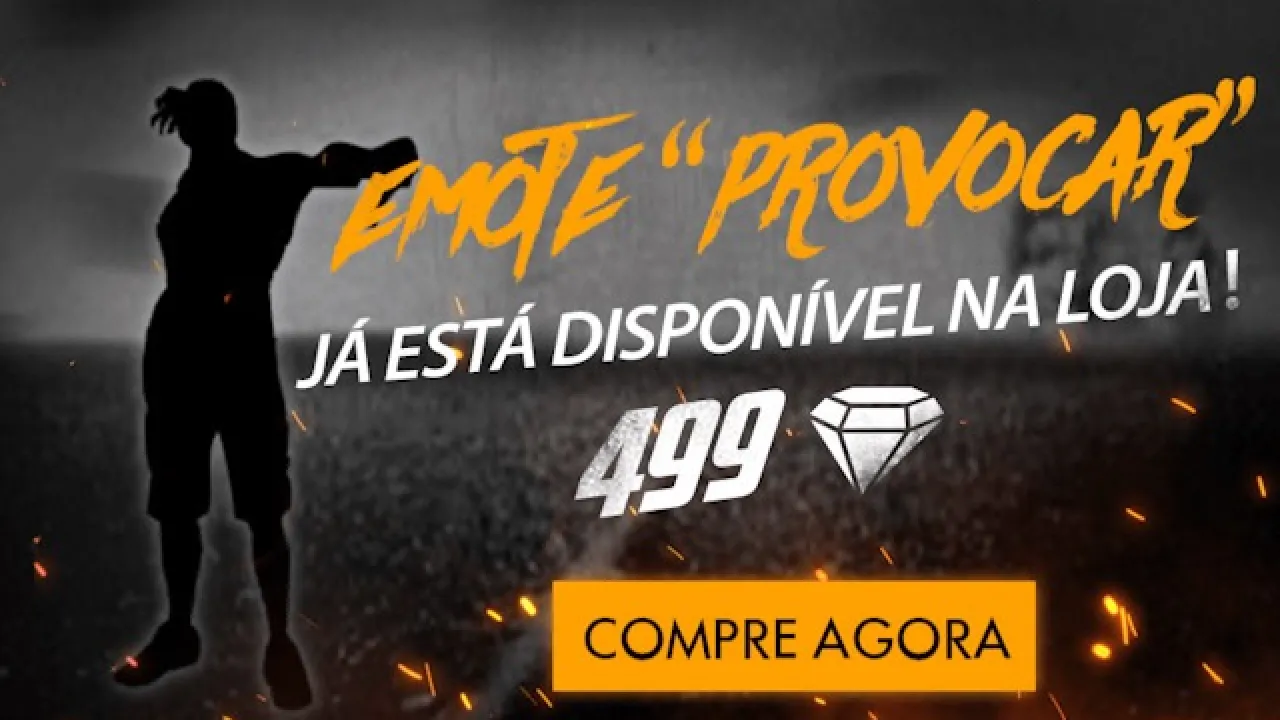 Novo Emote Provocar Disponível na Loja do Free Fire