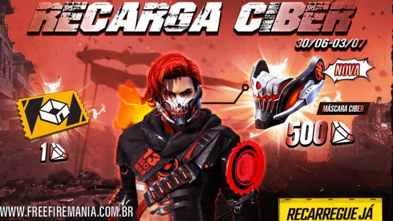 Novo evento de Recarga Ciber chega ao Free Fire