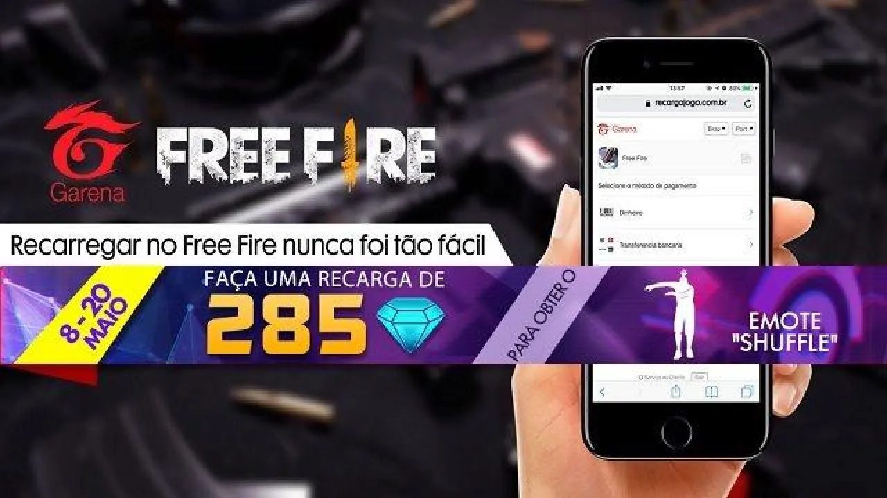 Novo Evento de Recarga - Ganhe o Emote Shuffle no Free Fire