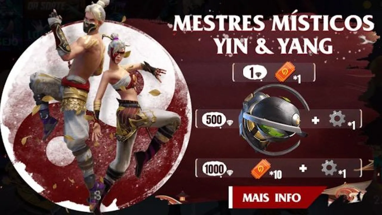 Novo Evento de Recarga: Incubadora Mestres Místicos Yin & Yang no Free Fire