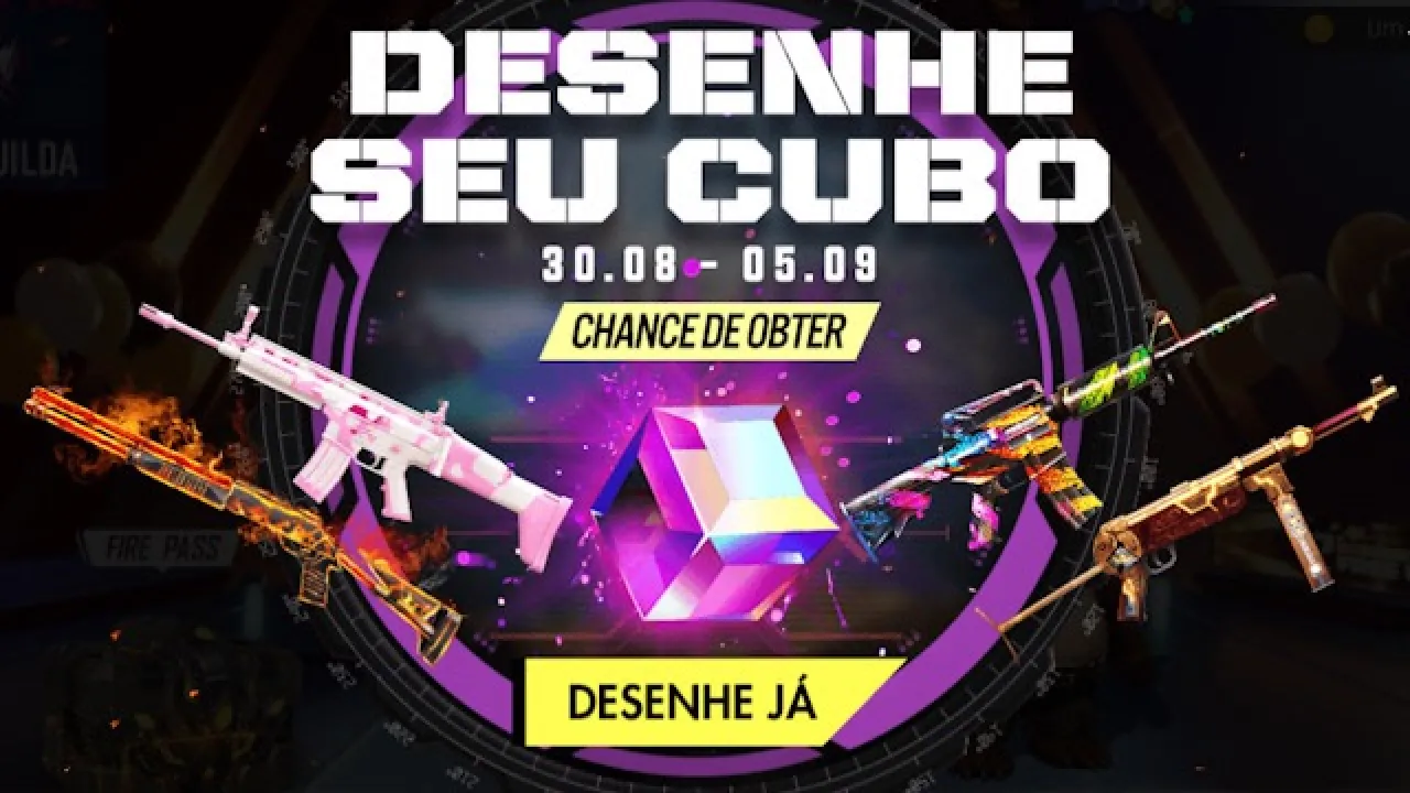 Novo Evento em Free Fire: Desenhe seu Cubo e Ganhe Diamantes