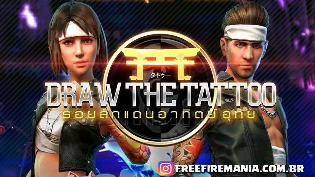 Novo Evento em Free Fire: Desenhe uma Tatuagem