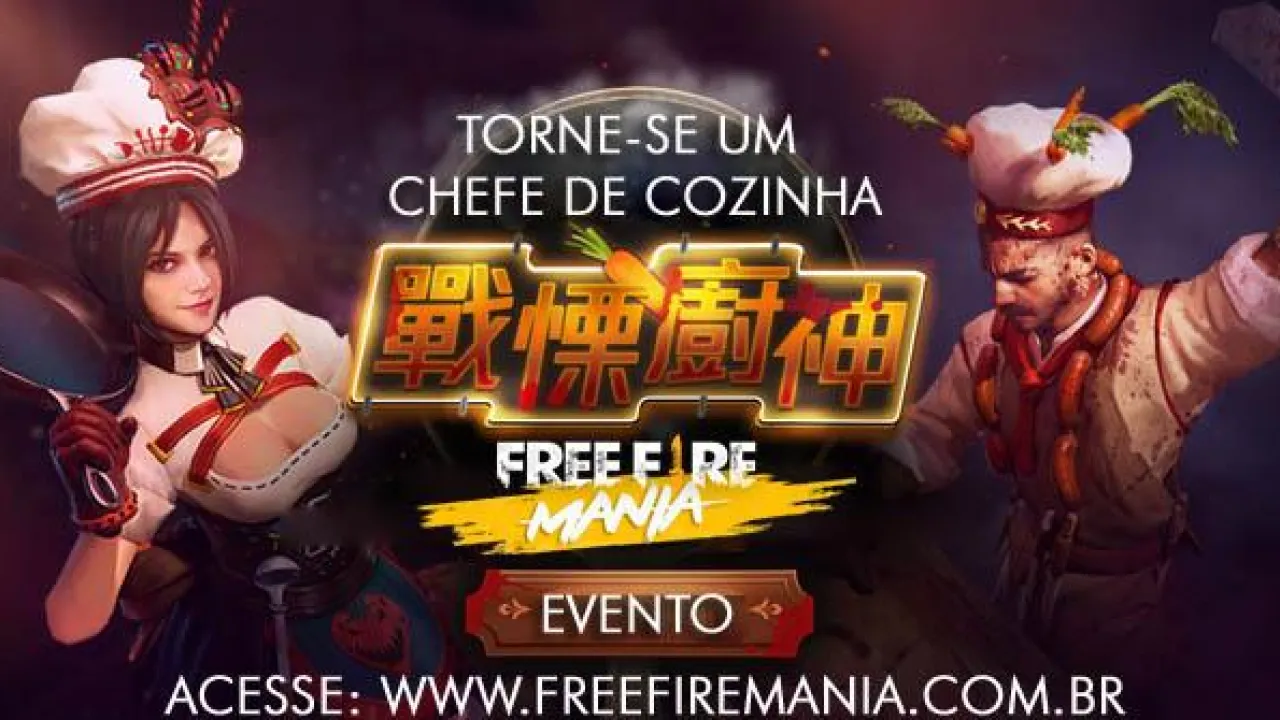 Novo Evento: Torne-se um Chef de Cozinha no Free Fire
