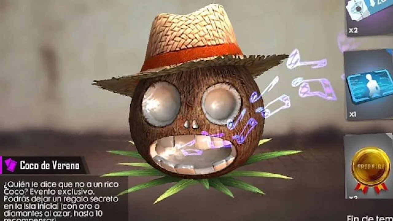 Coco de Verão: Novo Item no Free Fire Para Decorar seu Lobby