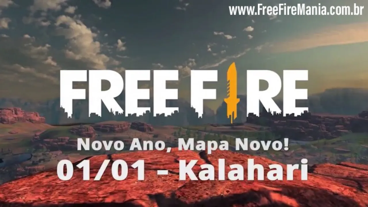 Novo Mapa Kalahari chega ao Free Fire em 01 de Janeiro de 2020