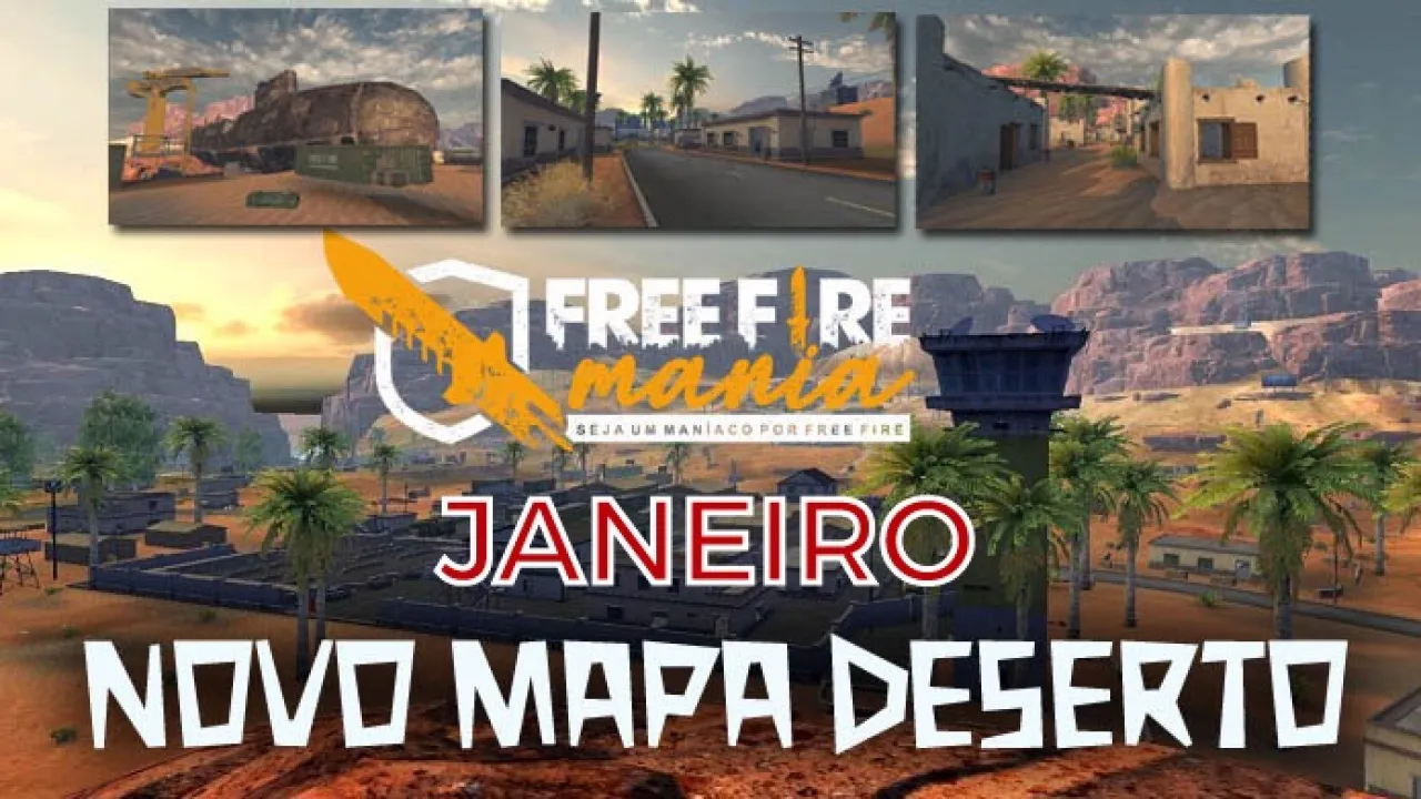 Novo Mapa Kalahari Disponível no Free Fire em Janeiro