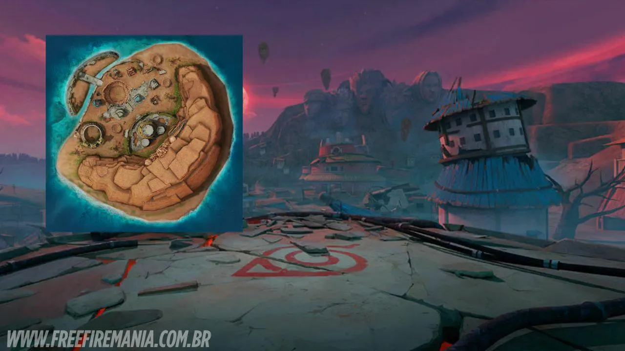 Novo mapa de Naruto no Free Fire muda Bermuda!