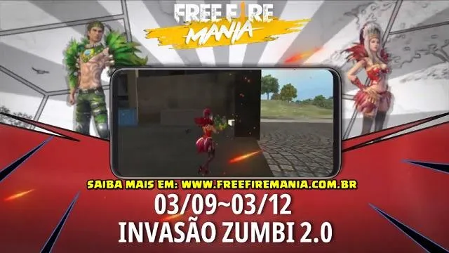 Novo Modo Invasão Zumbi 2.0 no Free Fire Durante o Evento de Carnaval