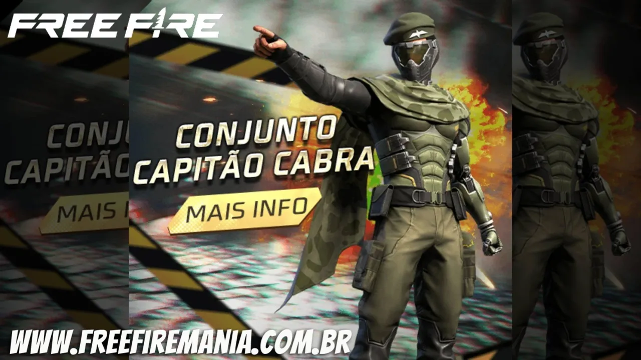 Novo Ouro Royale do Free Fire: “Capitão Cabra” é a próxima skin da roleta grátis; confira