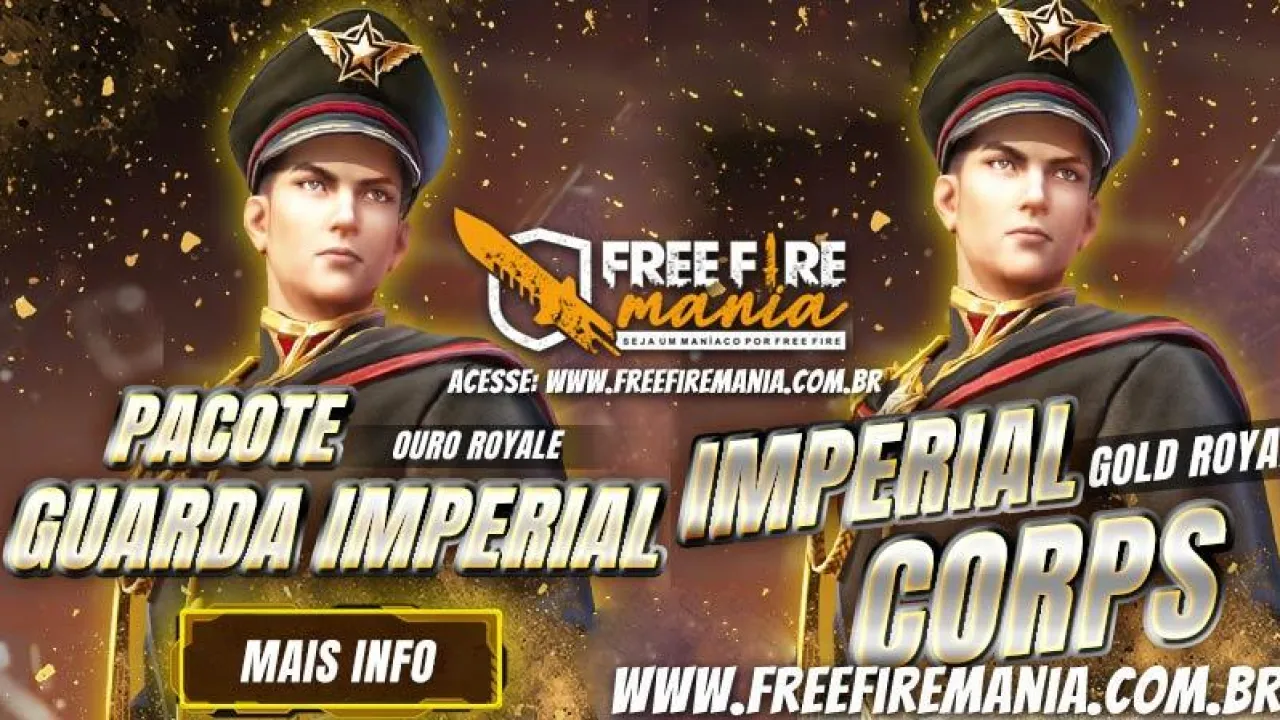 Novo Ouro Royale Guarda Imperial no Free Fire