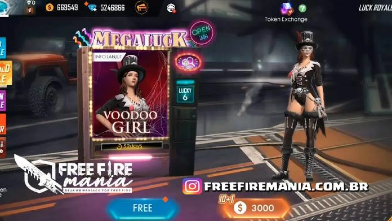 Novo Ouro Royale Madame Veneno chega ao Free Fire