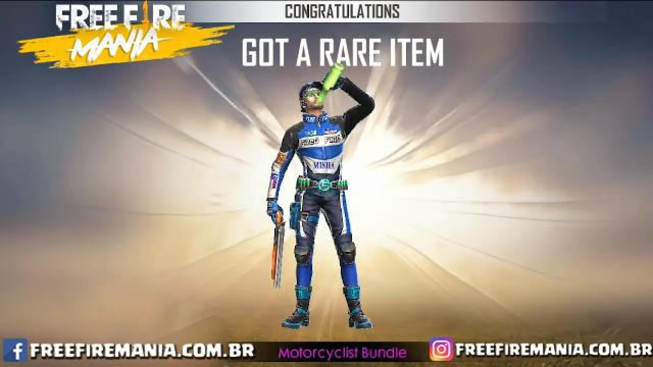 Novo Ouro Royale: Pacote Motociclista no Free Fire