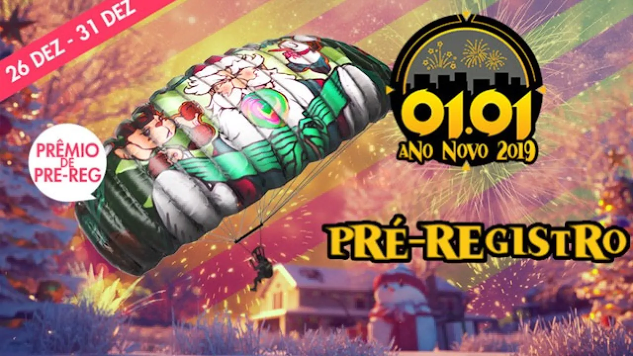 Novo Paraquedas Elfo, Velho e Alce Grátis no Free Fire