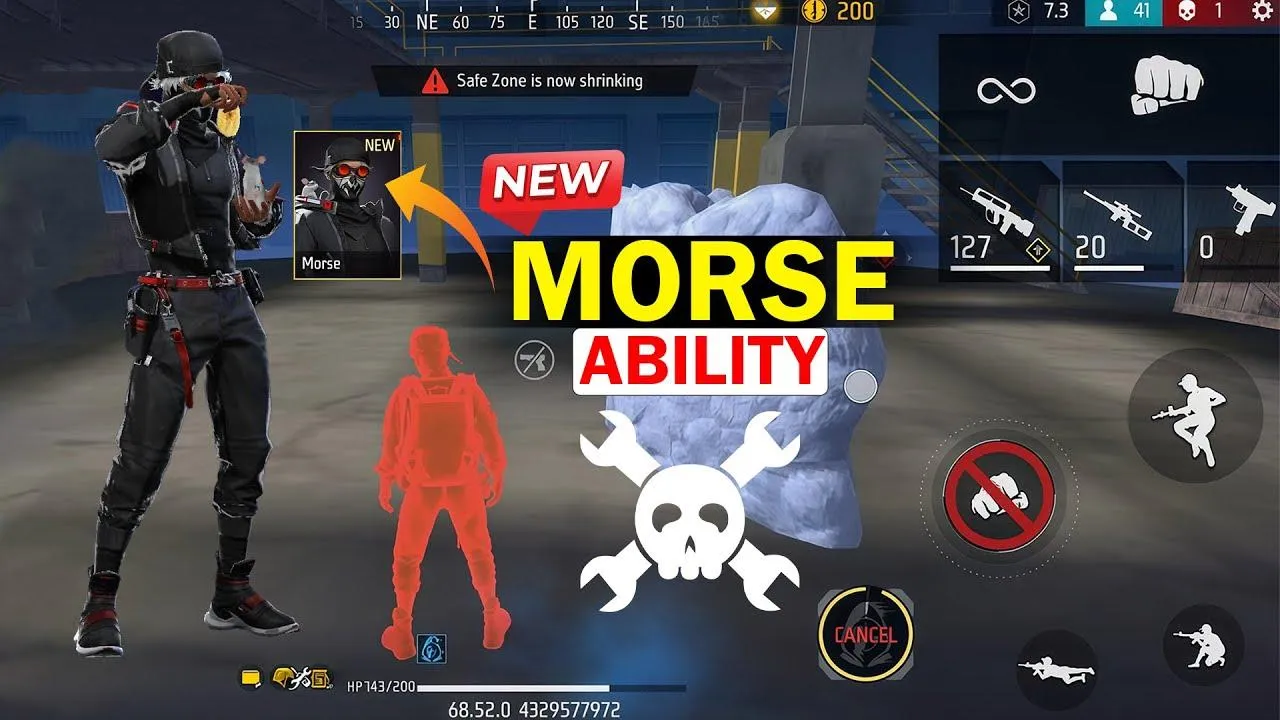 Novo personagem Morse chega ao Free Fire em janeiro de 2026