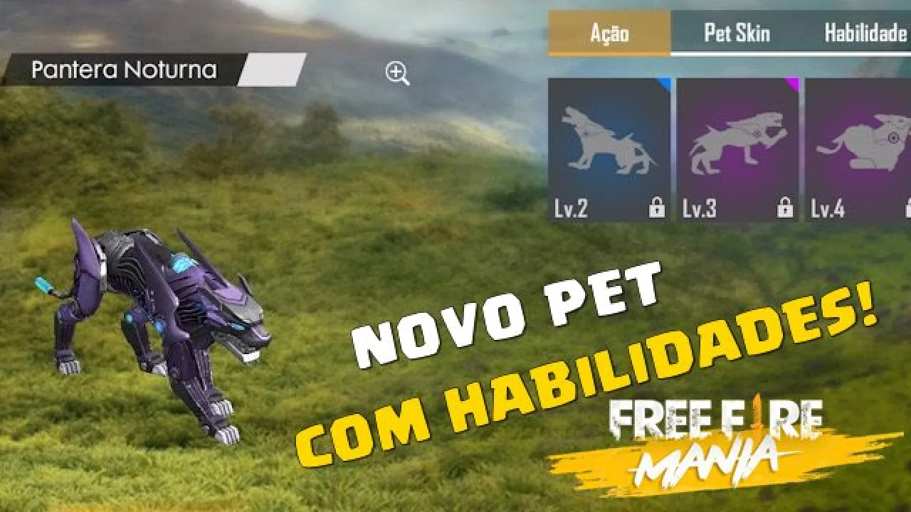 Novo Pet Pantera Negra disponível no Free Fire da Tailândia