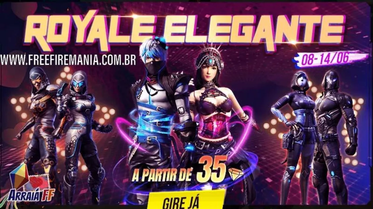 Novo Royale Especial Elegante no Free Fire