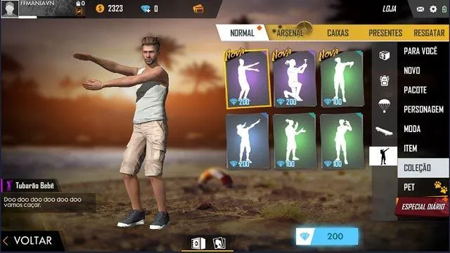 Novos Emotes chegam à Loja do Free Fire em Julho de 2019