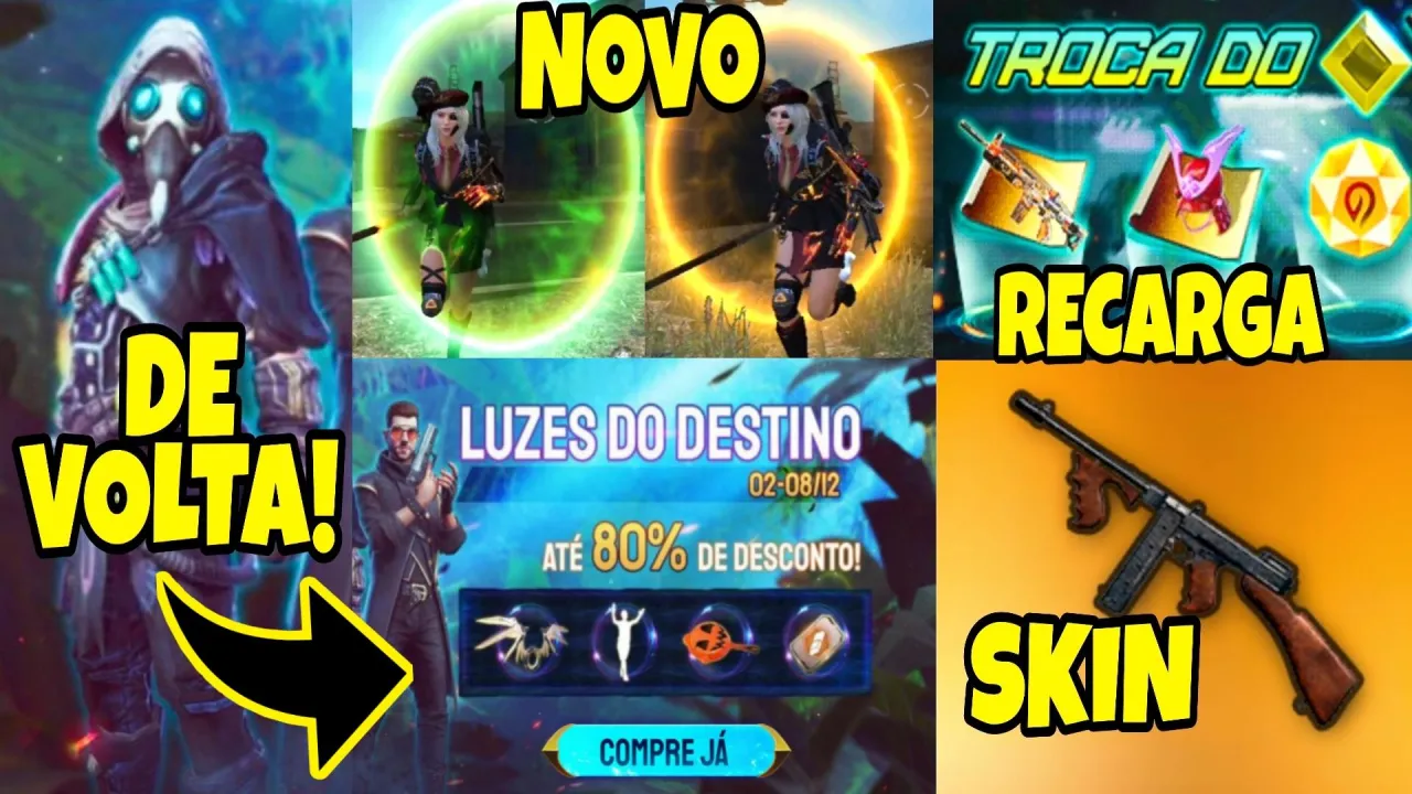 NOVOS PORTAIS DE TELEPORTE CHEGANDO NA OB25 DO FREE FIRE