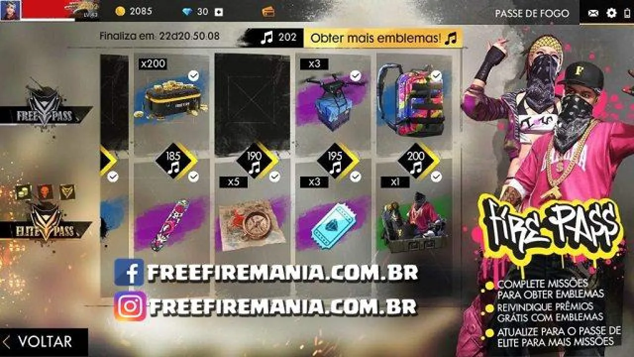 O Passe Hip Hop Retorna ao Free Fire no Vietnã