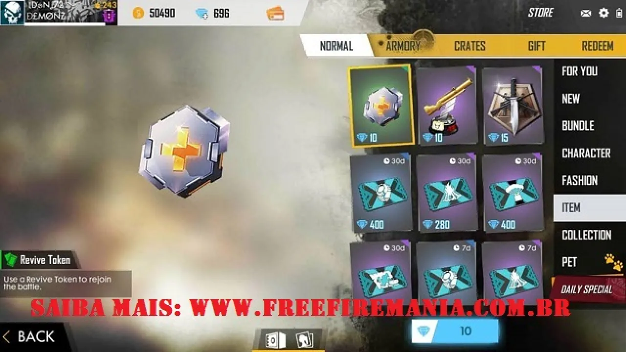 Token de Vida Chega ao Free Fire: Entenda Esse Novo Recurso