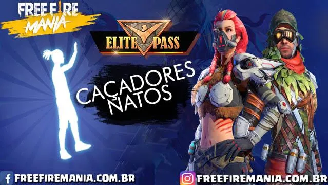 Pré Venda do Novo Passe de Elite 14 - Caçadores Natos em Free Fire