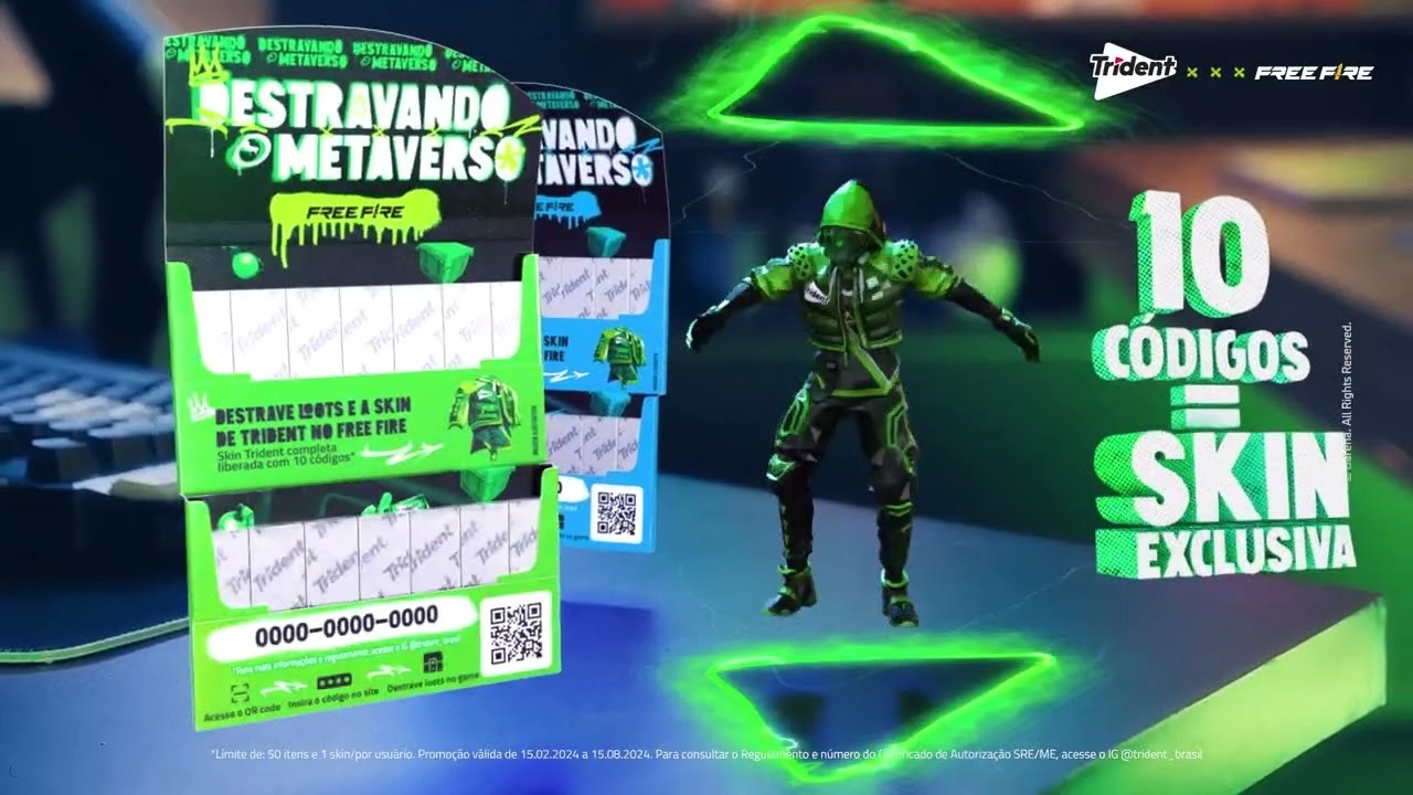 Onde encontrar o Trident da promoção Free Fire
