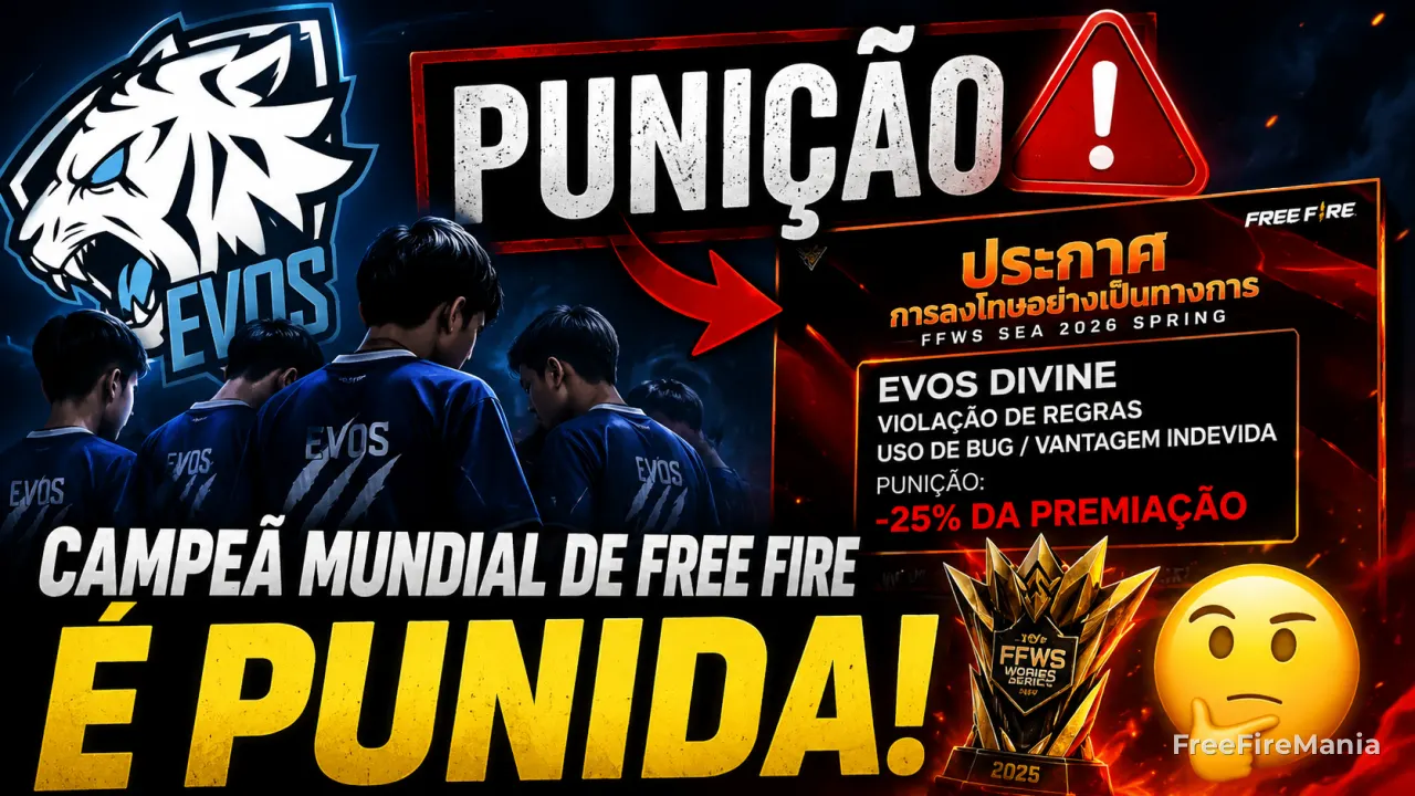 Free Fire world champion punished after using bug at FFWS