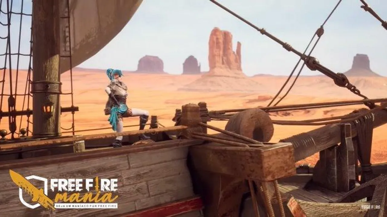 Os Piratas no Novo Mapa do Deserto Kalahari no Free Fire