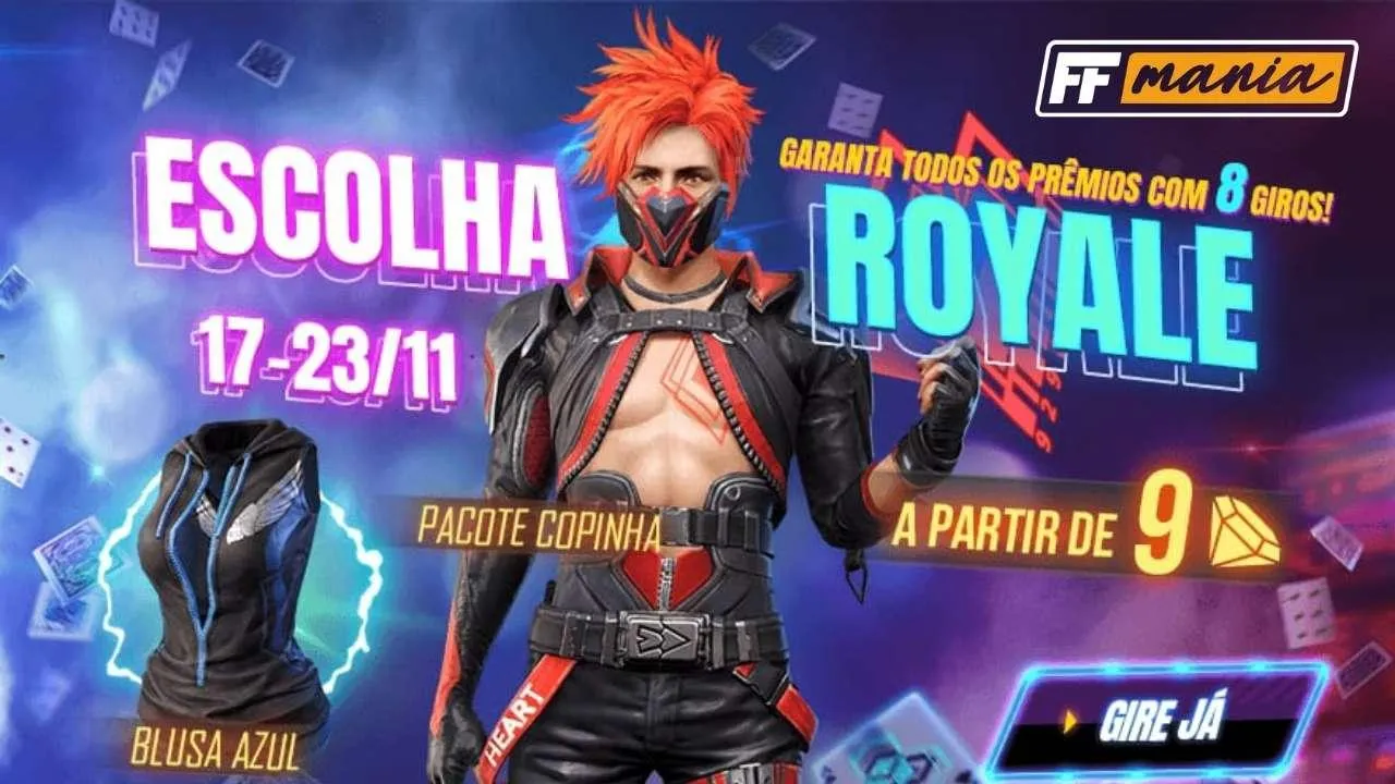 Pacote Copinha FF está disponível no Escolha Royale