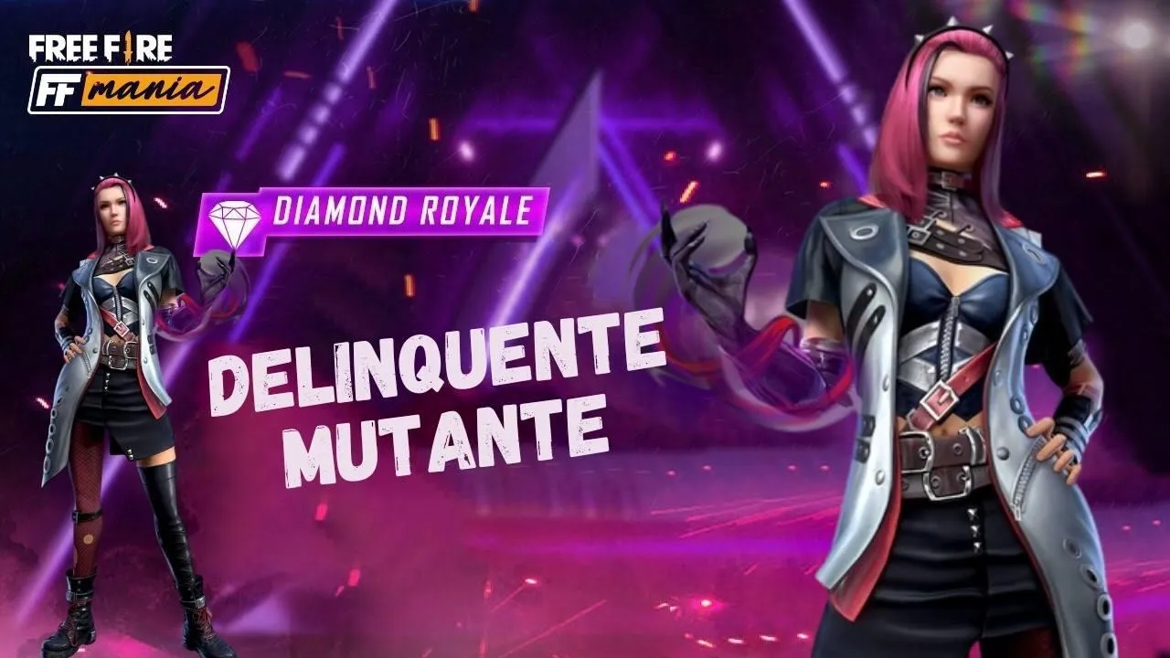 Pacote Delinquente Mutante é o novo Diamante Royale do Free Fire