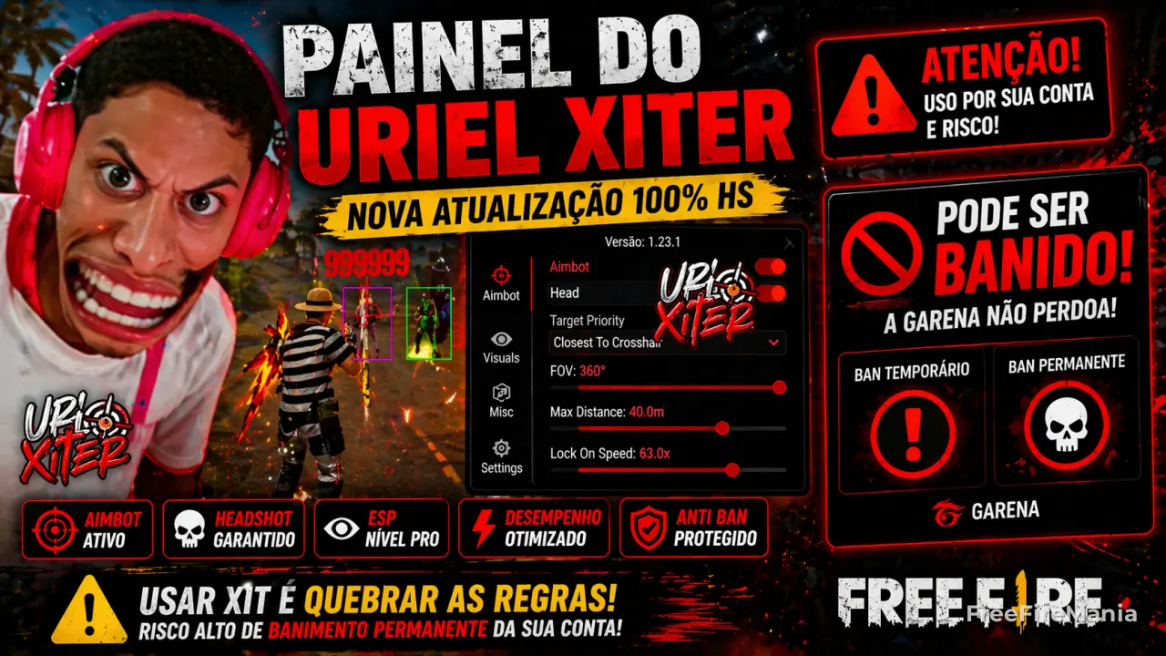 Painel Uriel Xiter Free Fire - o que é e quais os riscos