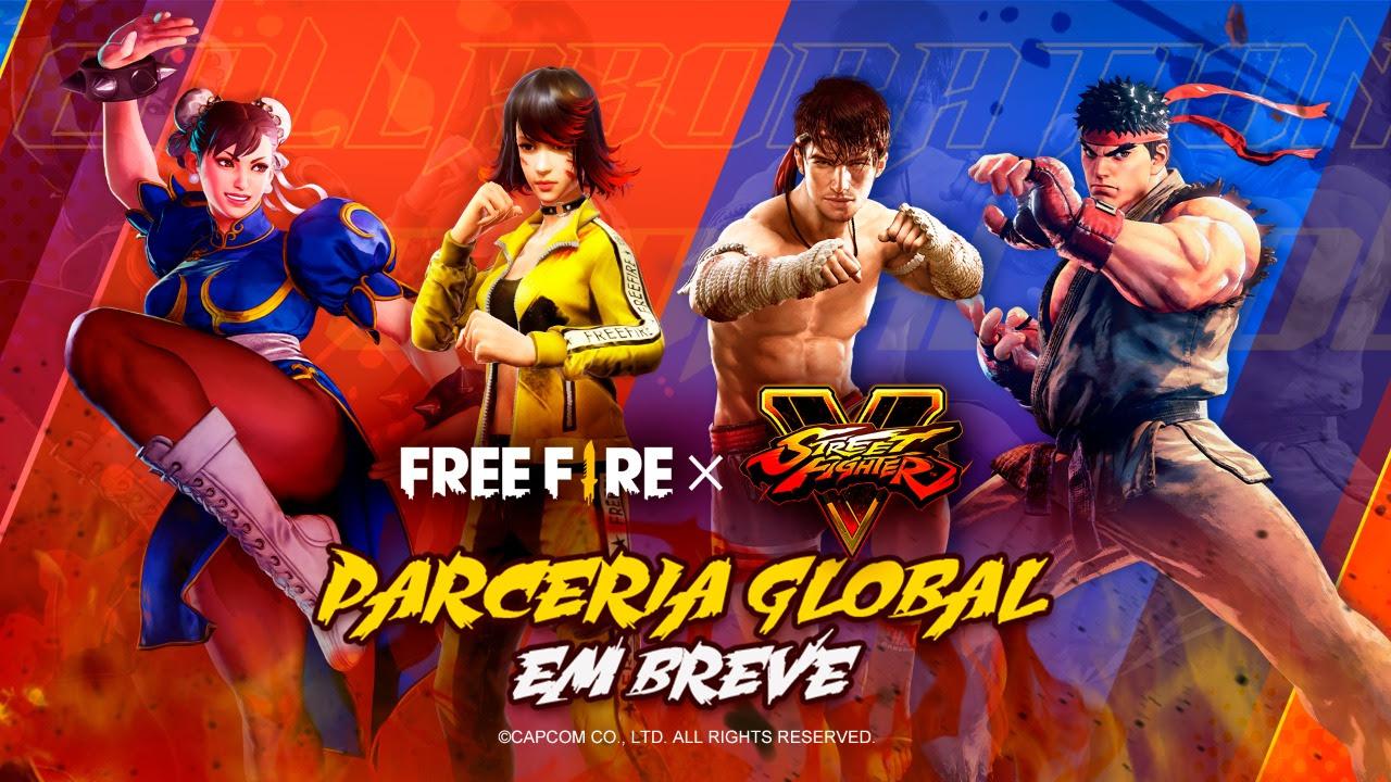 La asociación de Street Fighter de Free Fire llega en julio, bienvenidos Ryu y Chun-Li