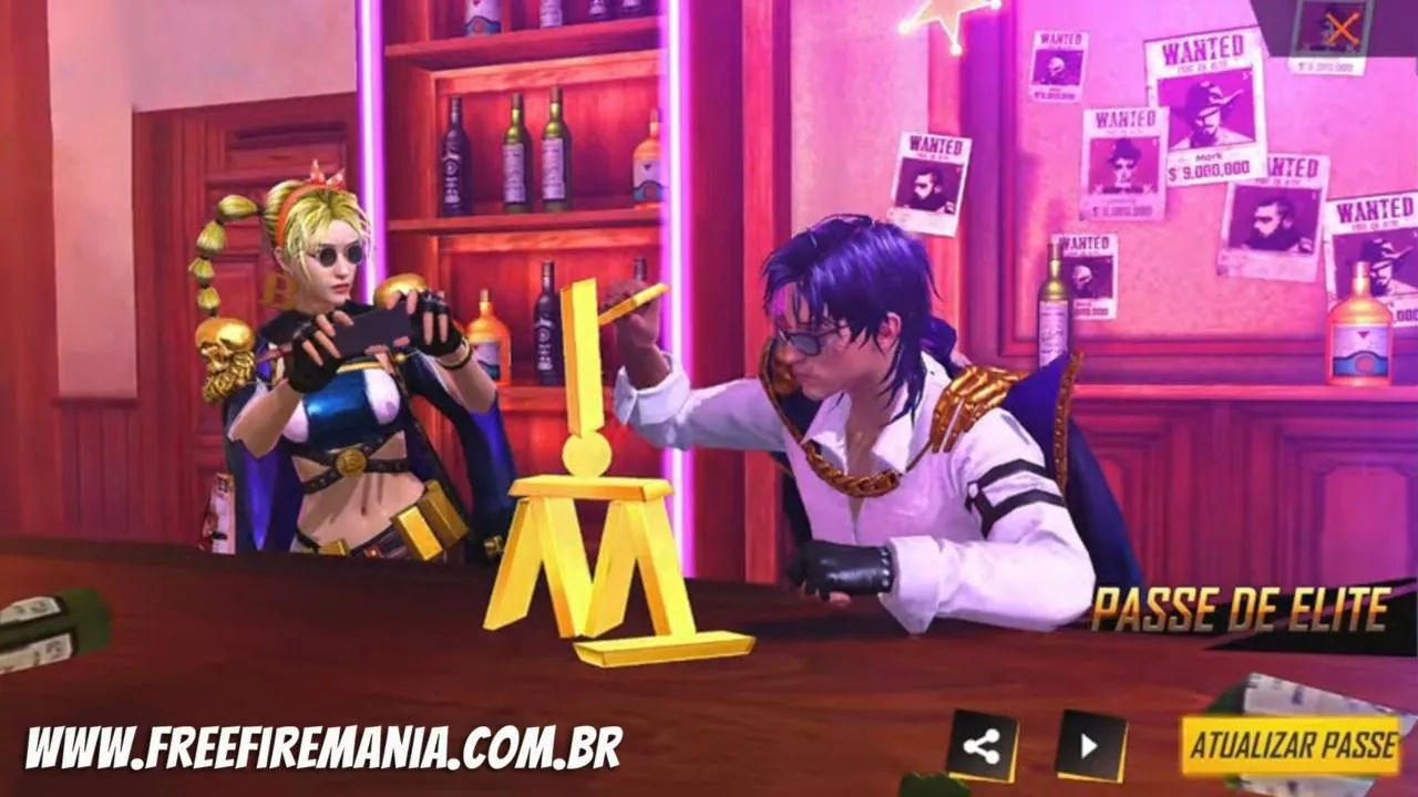 Passe de Elite Julho 2021: 38ª temporada traz a temática Procurados para o Free Fire
