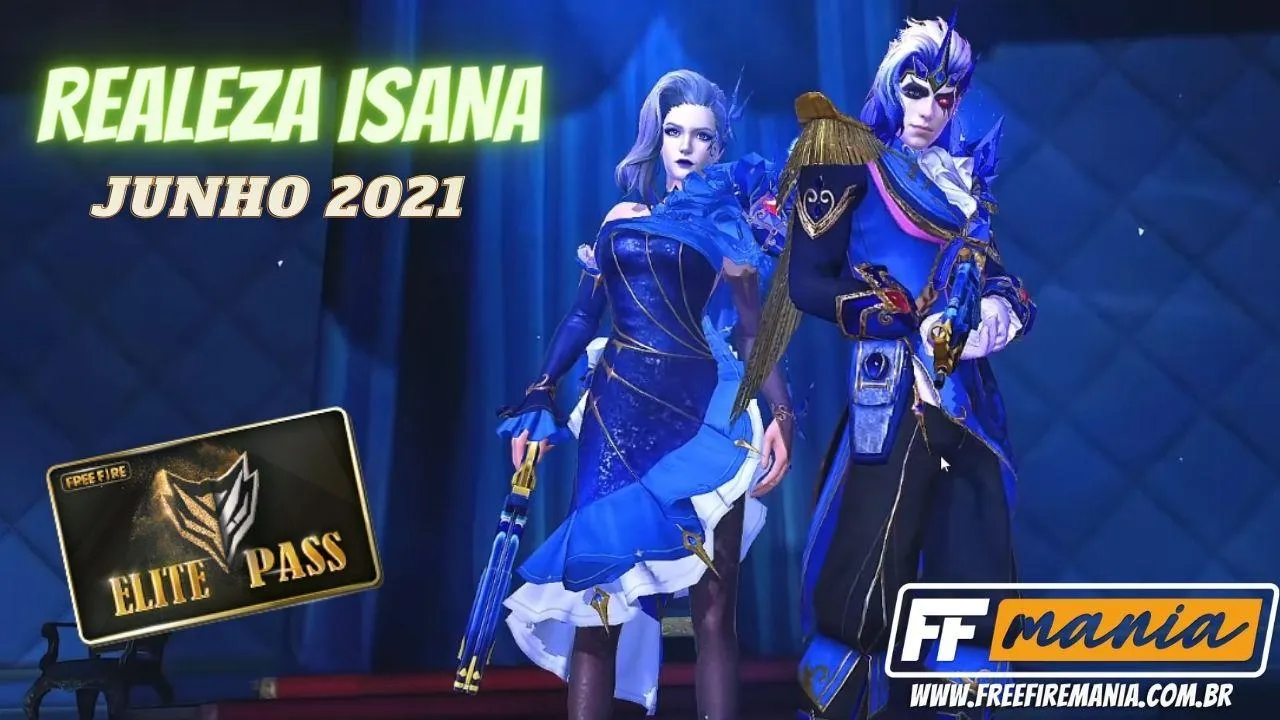 Passe de Elite Junho 2021: 37ª temporada traz a temática Realeza Insana para o Free Fire
