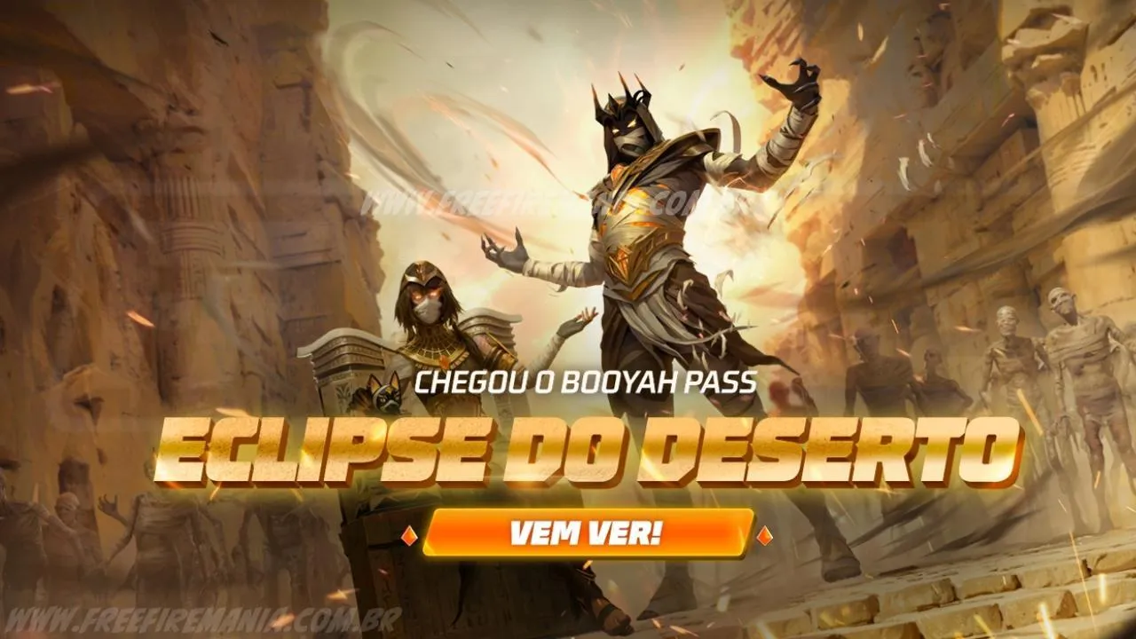 Passe de Elite Setembro 2025: Novo Passe Booyah  “Eclipse do Deserto”