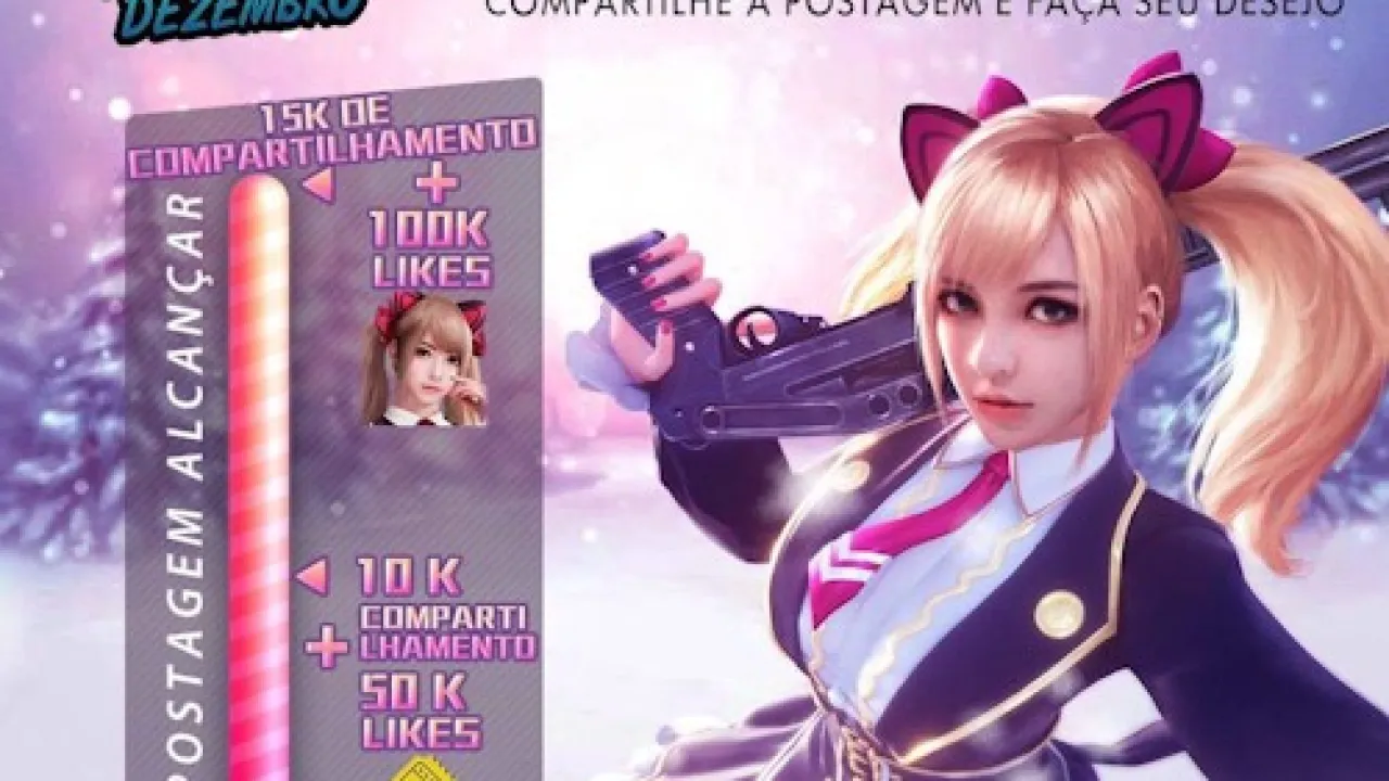 Garena Lança Promoção para Conquistar a Personagem Caroline de Graça no Free Fire