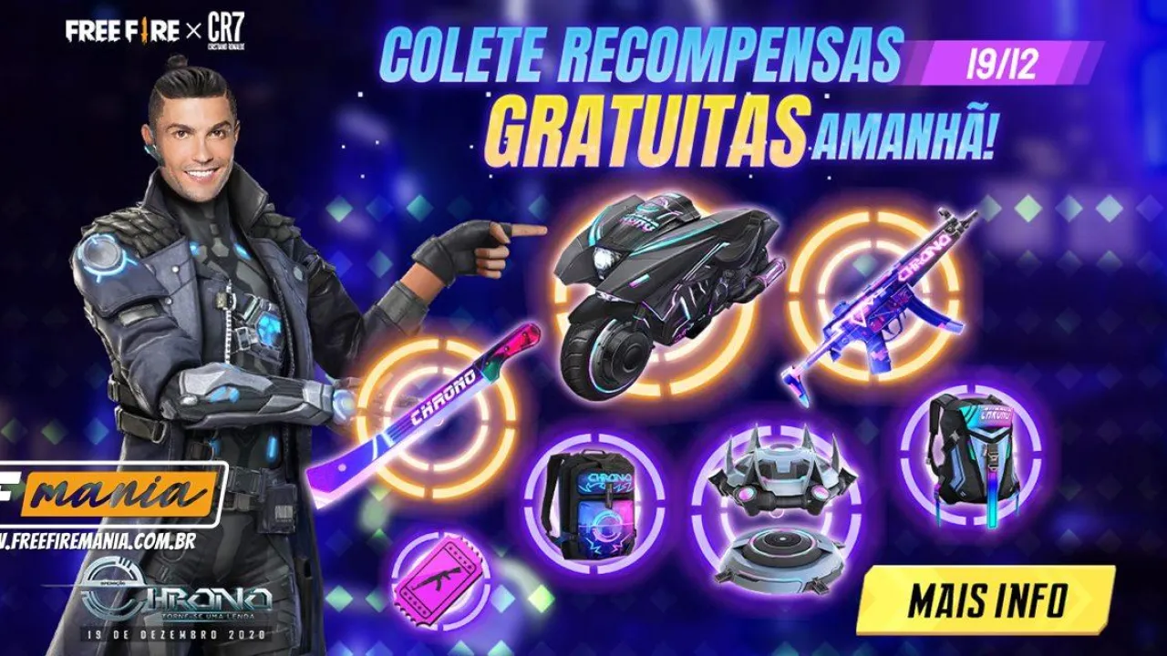Personagem Chrono disponível por apenas 1 diamante no Free Fire