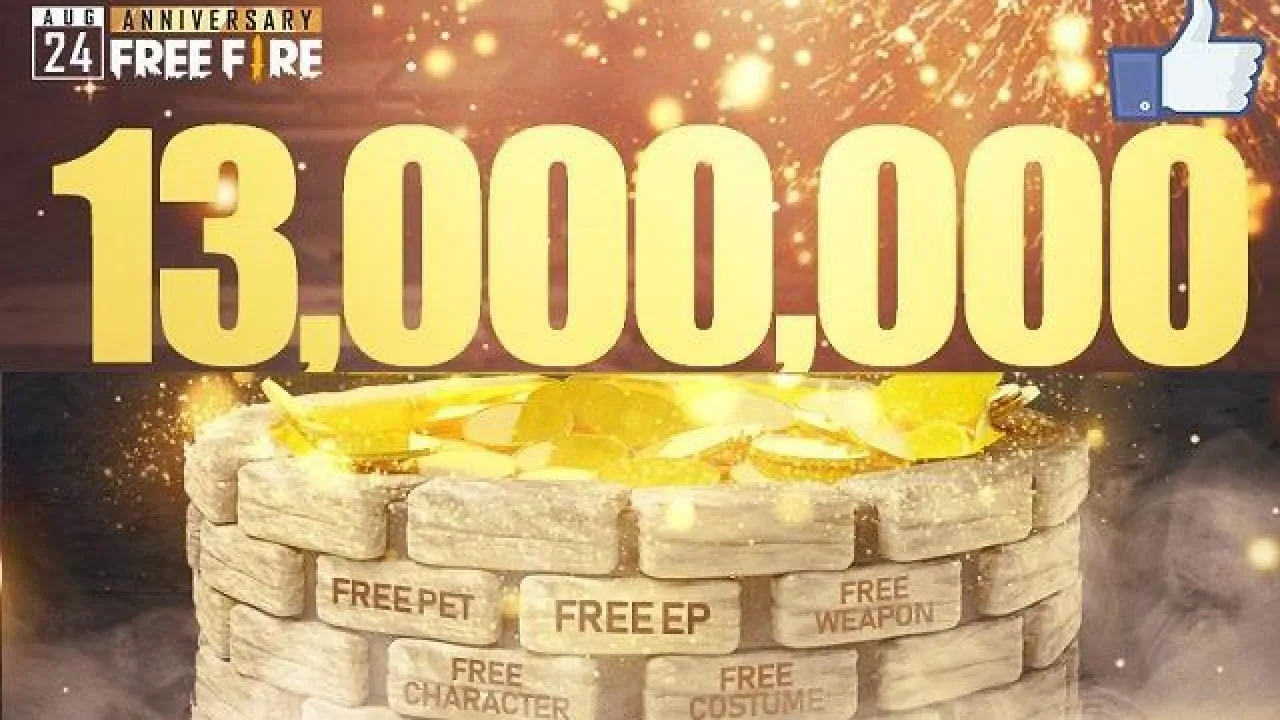 Poço dos Desejos: Celebração do Aniversário de 2 Anos do Free Fire