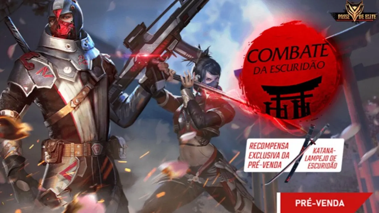 Pré-venda do Passe de Elite de Janeiro - Combate da Escuridão no Free Fire