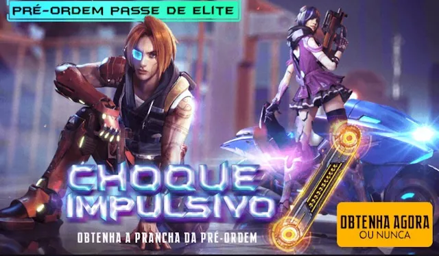 Pré Venda do Passe de Elite 8 - Choque Impulsivo em Free Fire